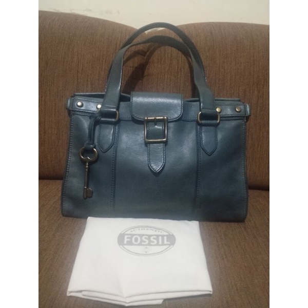 ( SOLD ONLINE ) Tas Fossil VRV SATCHEL WEEKENDER blue