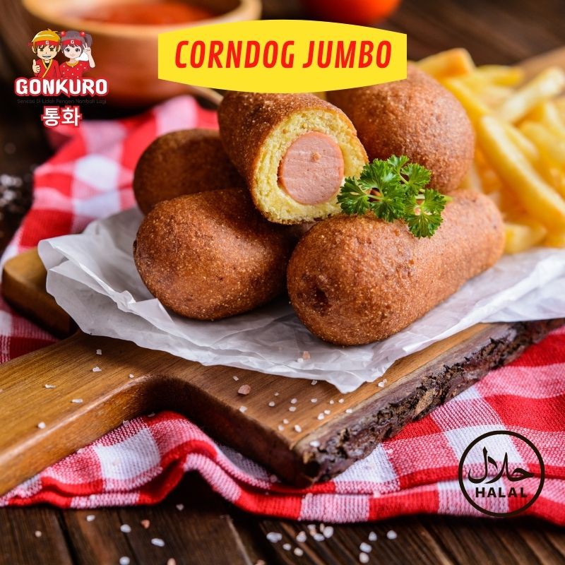 

PREMIUM JUMBO Corndog Sosis Mozarella Cheese Frozen/ Hotang isi 2 pcs