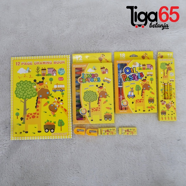 365 STATIONERY SET #40982 Buku &amp; Alat Tulis Anak / Karakter Fancy Gambar Lucu