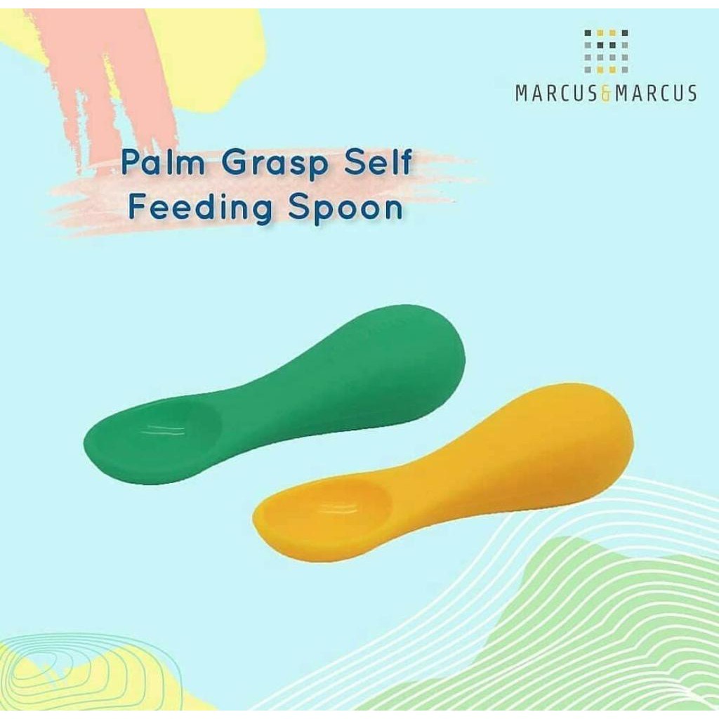 Castle - Marcus &amp; Marcus Palm Grasp Self Feeding Spoon - Peralatan Makan MPASI - Sendok Makan Mandiri Bayi MNM