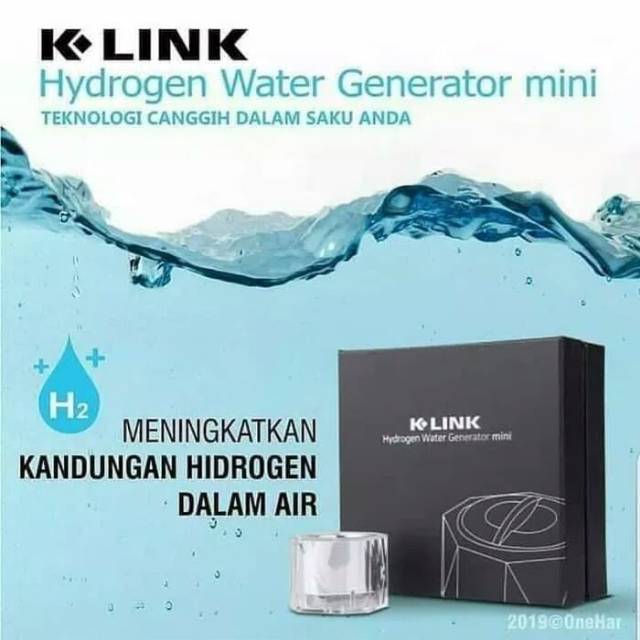 K-Link Hydrogen Water Generator Mini / Meningkatkan Kandungan Hydrogen Dalam Air