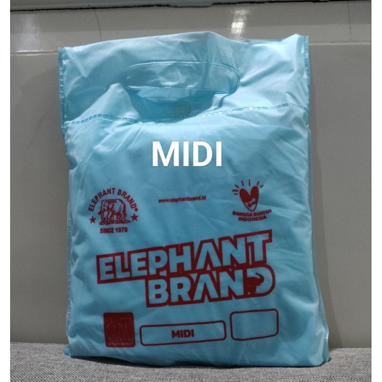 Jas Hujan Stelan PVC Midi Elephant Brand warna warni