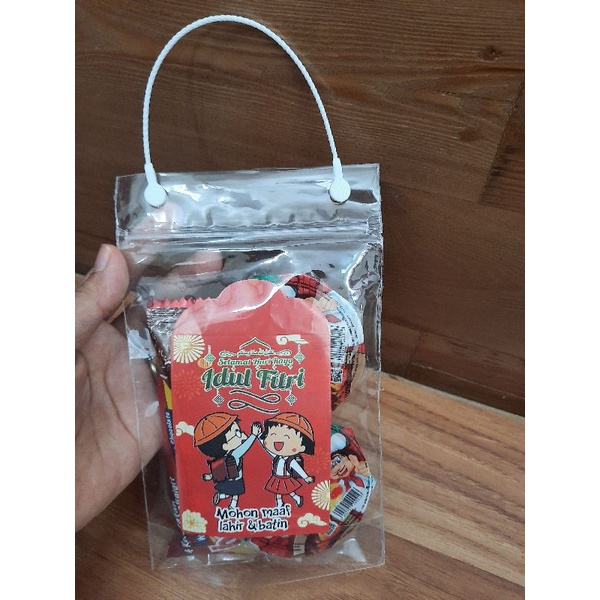 TAS SNACK AMPLOP ANGPAU LEBARAN  IDUL FITRI  PLASTIK 1 PACK ISI 10