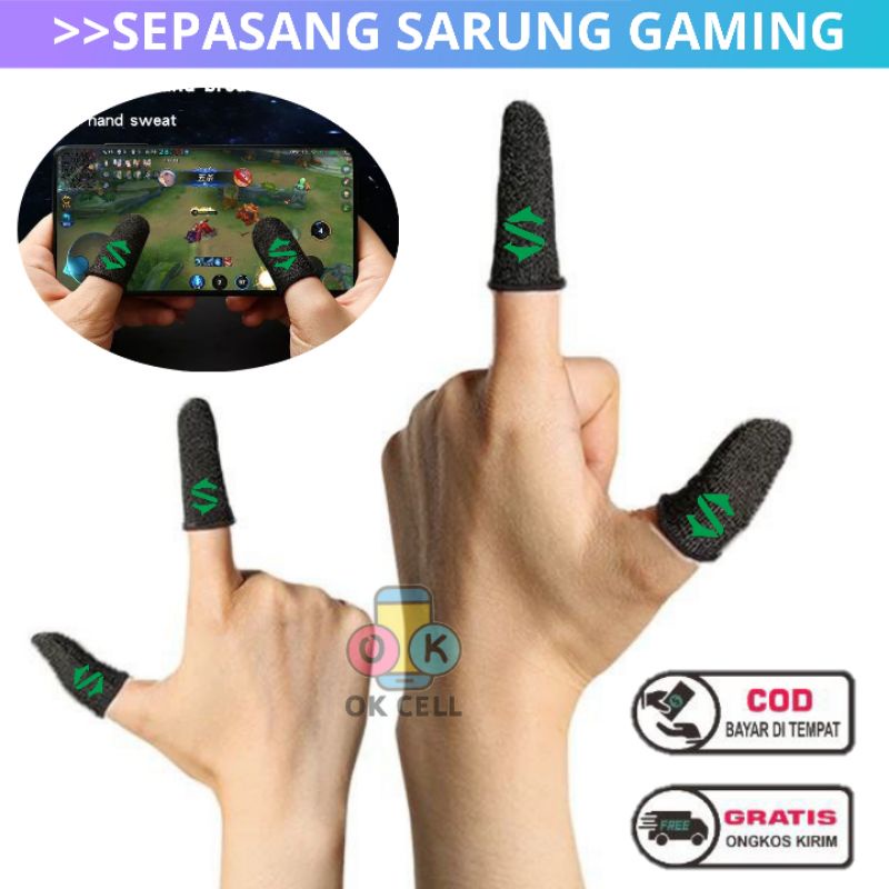 BLACKSHARK Sarung Jari Jempol Gamer Gaming Anti Keringat Basah Premium