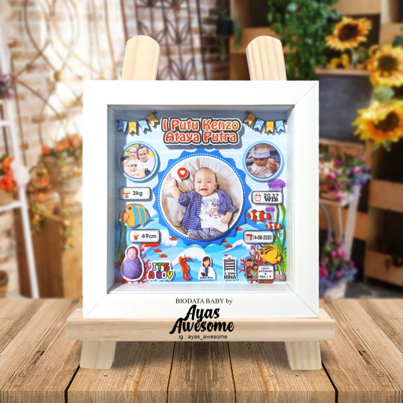 BIODATA BAYI 3D | BIODATA BABY 3D | POP UP BIODATA BABY | POP UP BABY