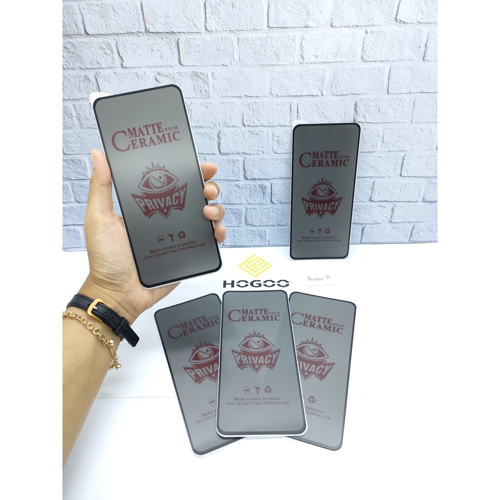 ANTI GORES PELINDUNG LAYAR HP CERAMIC SPY FOR REALME GT MASTER GT 2 PRO GT NEO 2 GT 3 NEO 3 150W NARZO 20 PRO 30A 50A 50I PRIME X2 PRO