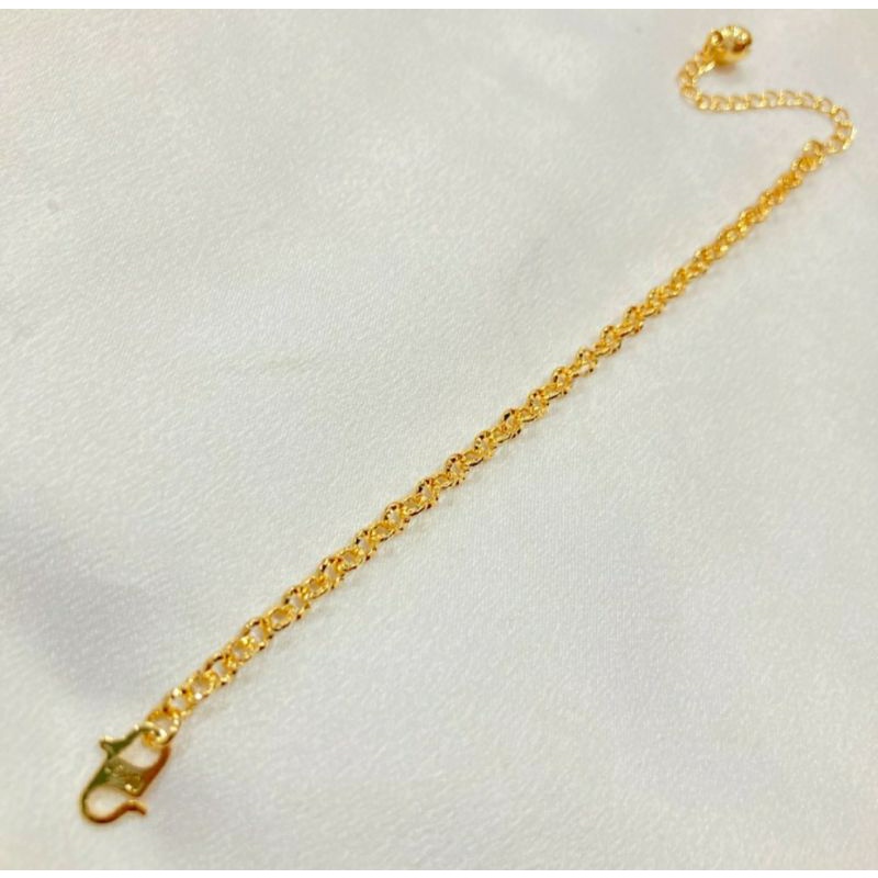 gelang anak yaxiya / gelang rantai nuri ukir / gelang anak warna gold24k