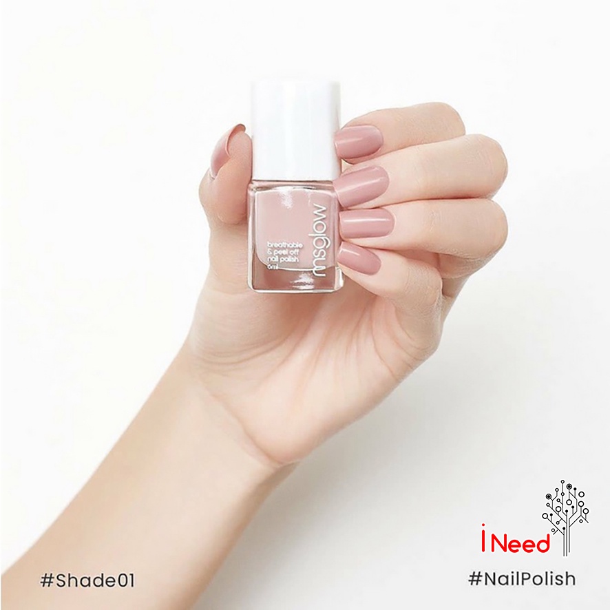 (INEED) MS GLOW NAIL POLISH PEEL OFF HALAL -1 ITEM