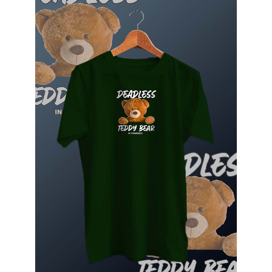 BAJU KAOS PRIA DISTRO DIGITAL PRINT BEAR DEADLESS