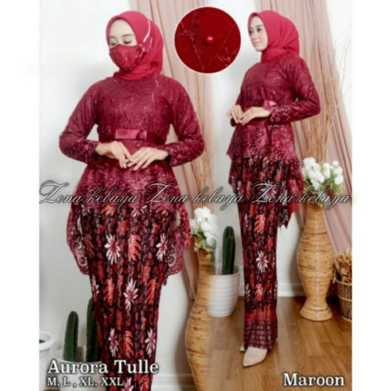 SETELAN KEBAYA MODERN KEBAYA WISUDA KEBAYA AURORA TILLE