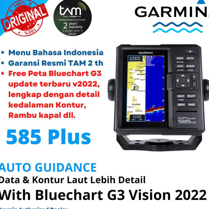 Garmin Gps Map 585+ Plus Garansi Resmi Tam Update Peta Terbaru