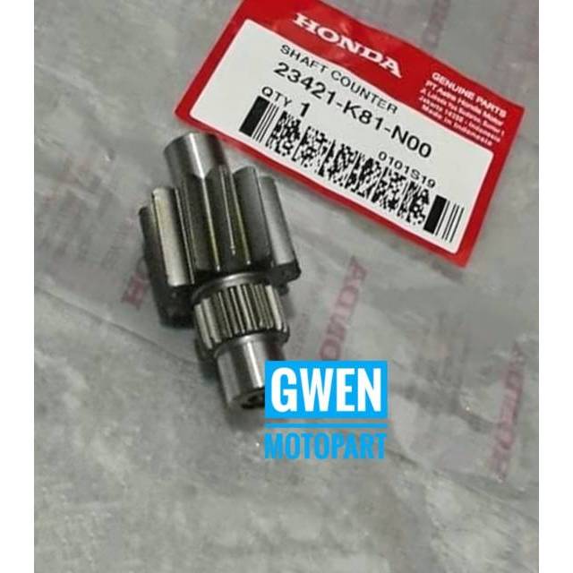 Shaft Counter As Gigi Rasio Kecil Beat Sporty Esp K81 Scoopy K93 23421K81N00 Orisinil