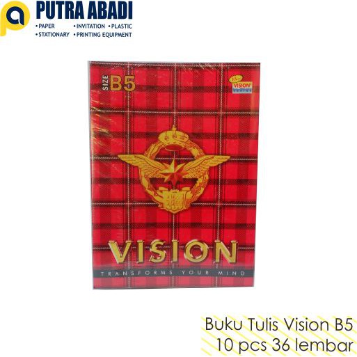 

Buku Tulis BOXY VISION 36 Lembar (Isi 10 buku)