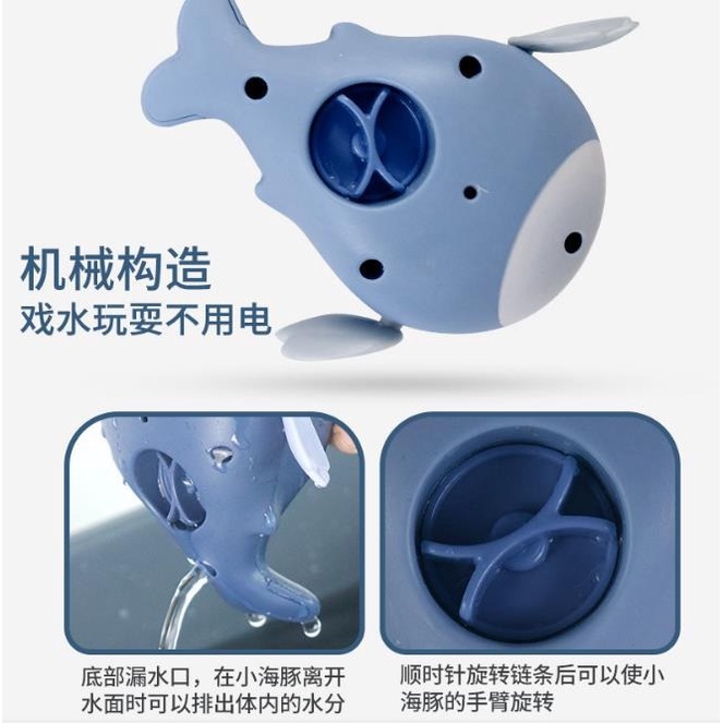 [BISA COD] 1 Pcs Mainan Mandi Bayi Bentuk Ikan Fish Dolphin Berenang Model Berenang Diputar Bath toys