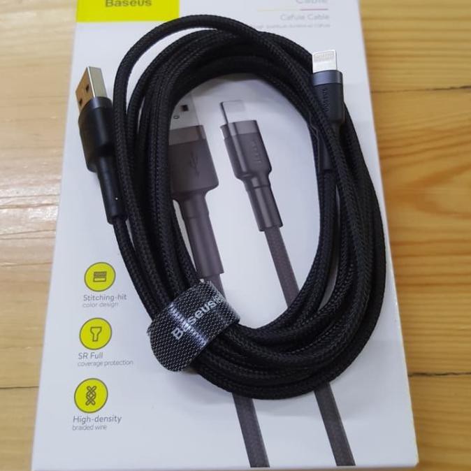 Cuci Gudang Baseus Kabel Charger Ios Lightning Iphone All Ios 2M Original - Hitam Limited