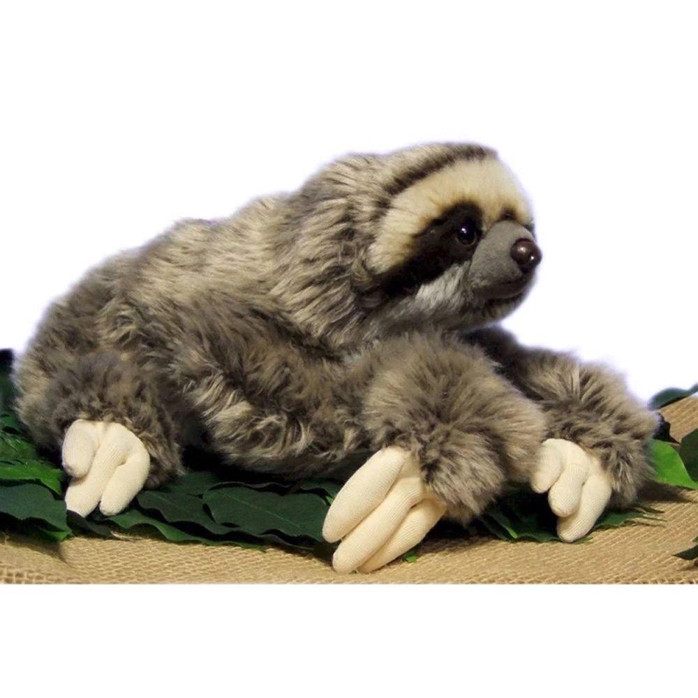 Rebuy Sloth Plush Toy Mainan Anak Ulang Tahun Boneka Binatang 35cm Tiga Berujung Hidup Nyata Lembut Mewah Sloth