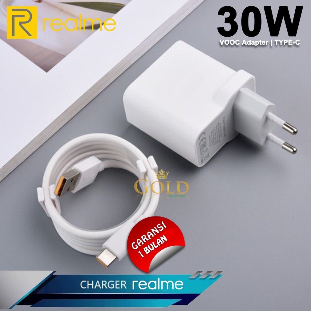 [ ORI 100% ] Charger Realme 30W Super Vooc Ori 100% Casan Super Vooc Realme Type C