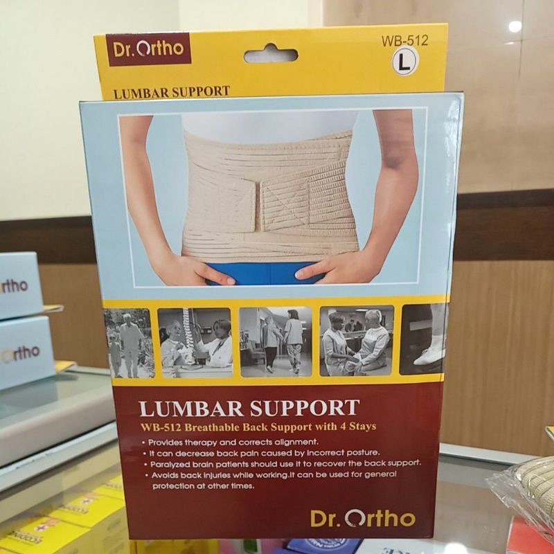 DR.ORTHO WB-512 Breathable Back / Lumbar Support with 4 Satu - Korset Lumbar