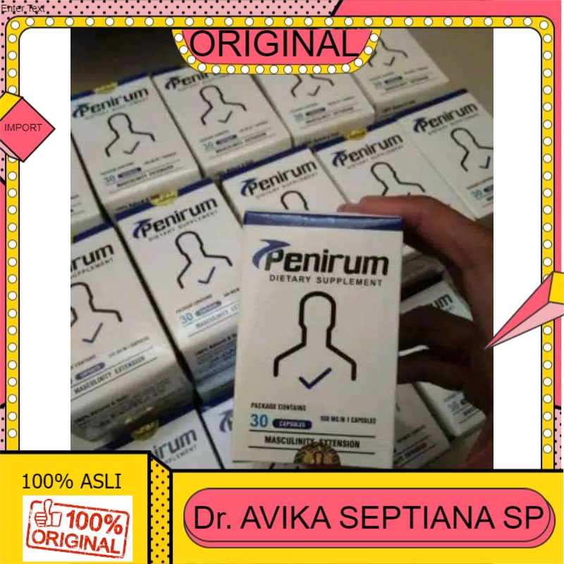 100% ASLI Obat pria herbal penirum asli isi 30 kapsul
