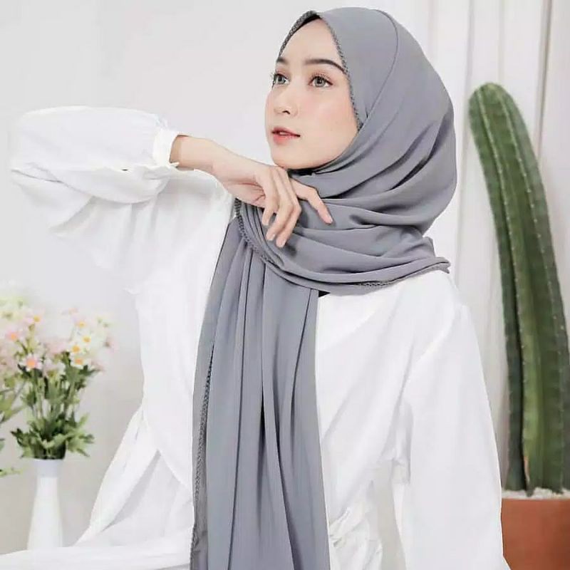 PASHMINA CROCHET 180 X75 DIAMOND  SULAM  PICOT EMBORDY-7