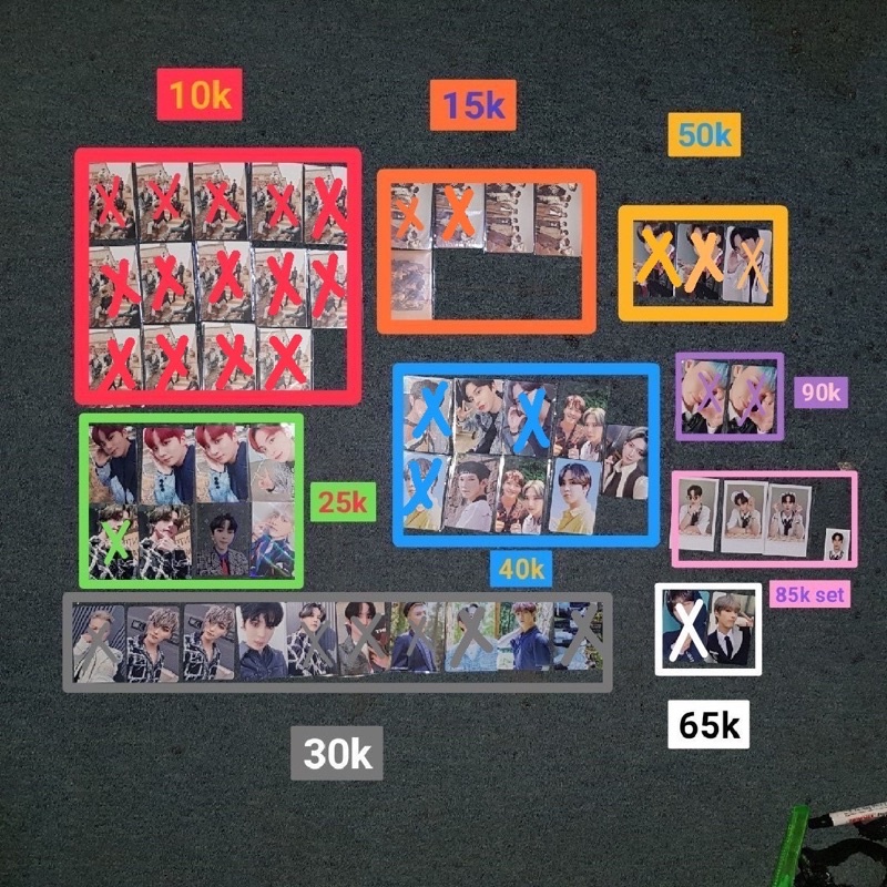 photocard album ateez group - benefit