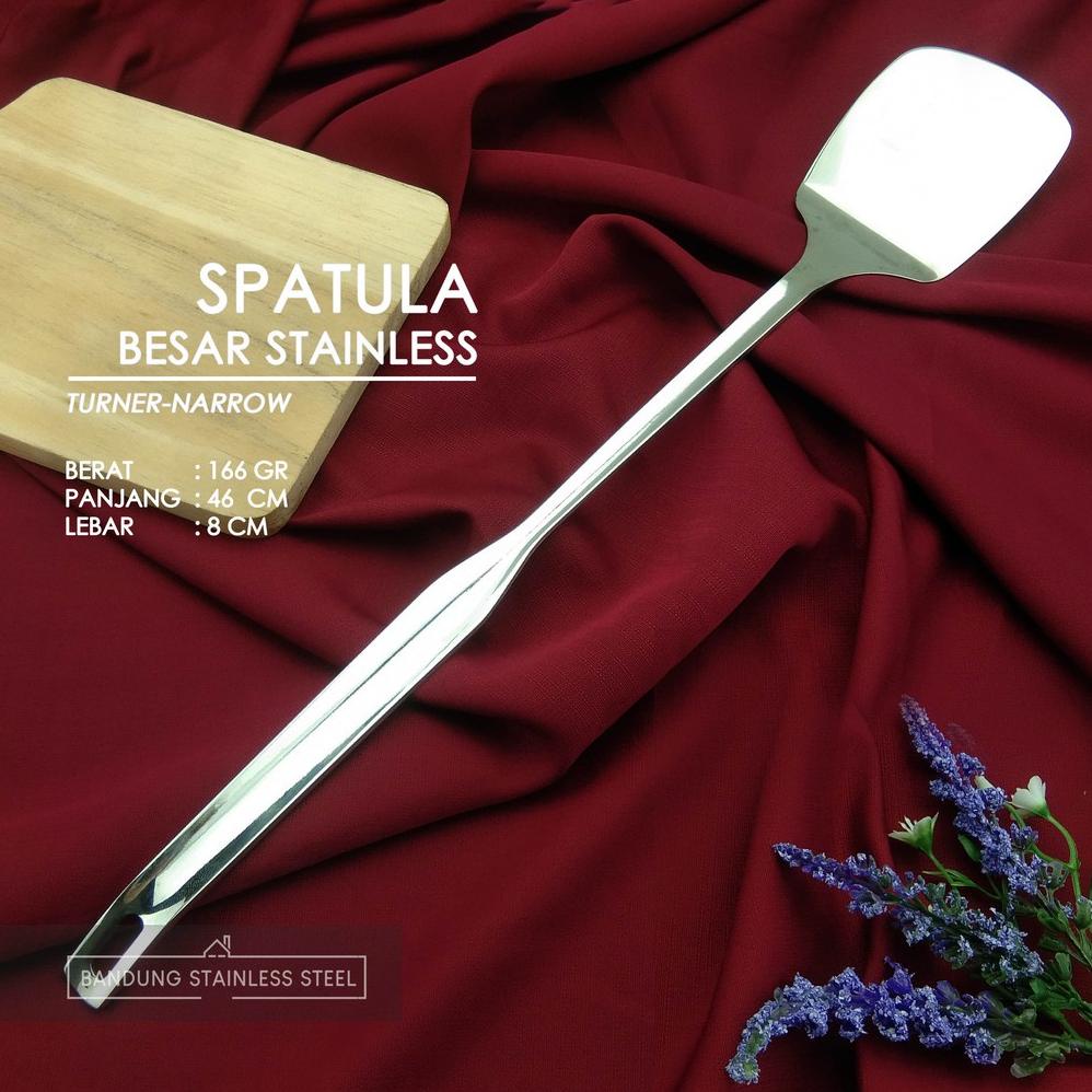 SPATULA SUSUK SUTIL MASAKAN BESAR STAINLESS TEBAL