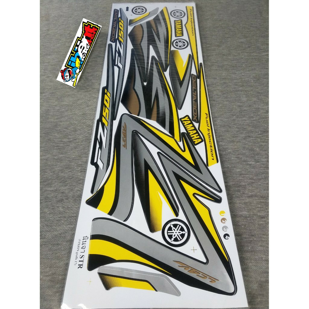 striping vixion old fz150i  thailand  kuning abu2