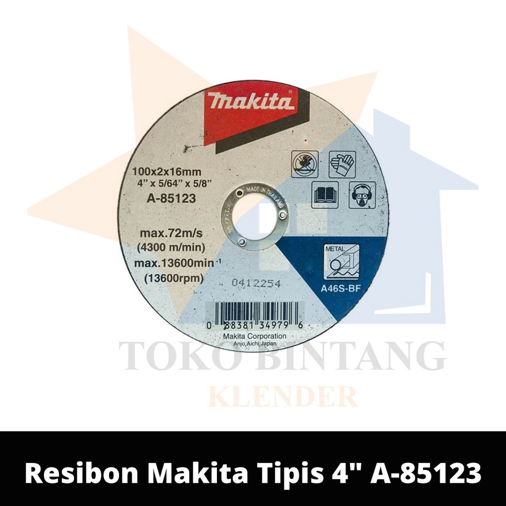 Resibon Makita Tipis 4" A-85123