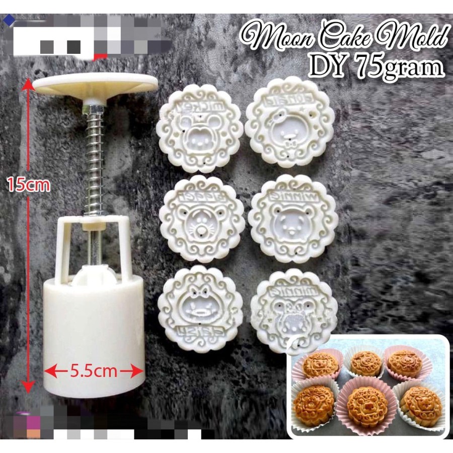 Cetakan Mold Moon Cake kue bulan 75gr