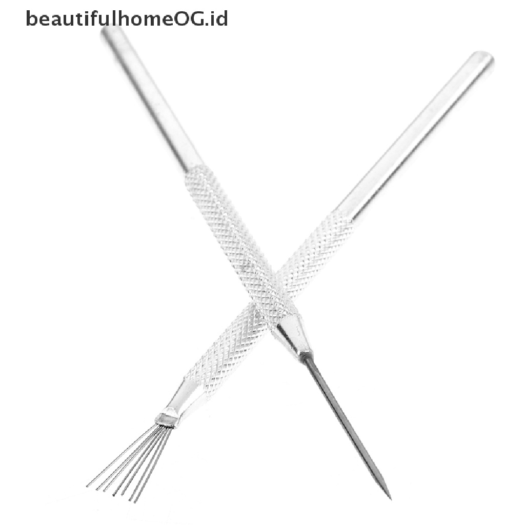 Set Alat Pahat Tanah Liat Tekstur Bulu 7 Pin