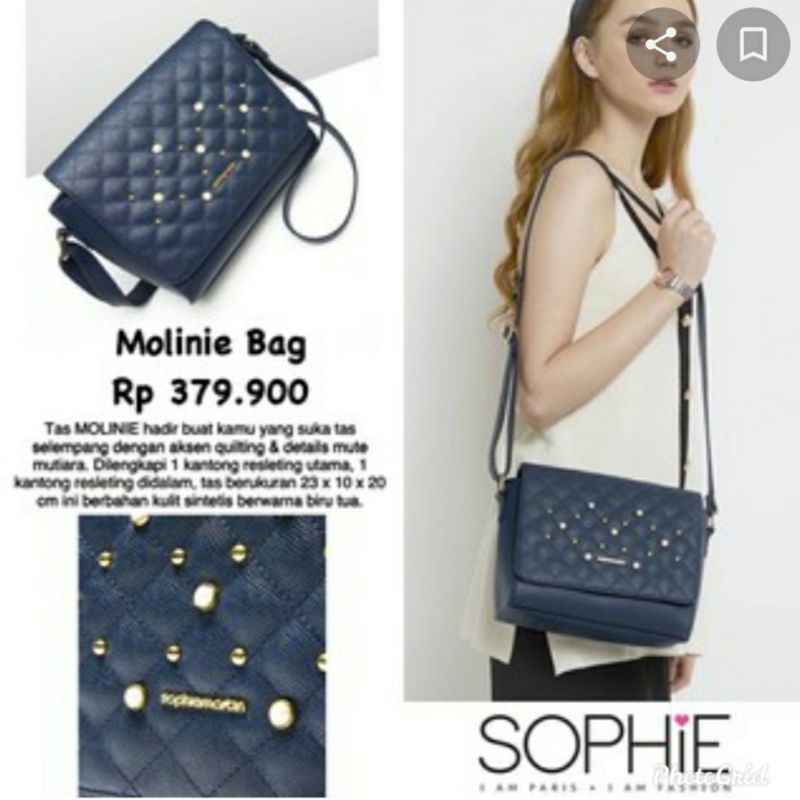 TAS MOLINIE SOPHIE MARTIN PARIS OFFICIAL PROMO ORIGINAL SELEMPANG WOMAN BAG