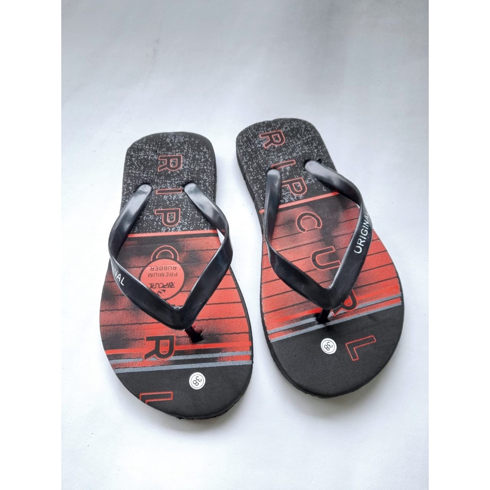 Sandal Jepit pria RC model gradasu putih abu / sendal distro Surfiing Casual SANDAL