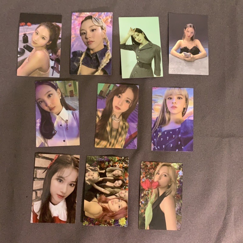 OFFICIAL PHOTOCARD TWICE - EYES WIDE OPEN SHARING SANA CHAEYOUNG DAHYUN NAYEON TZUYU MINA JEONGYEON