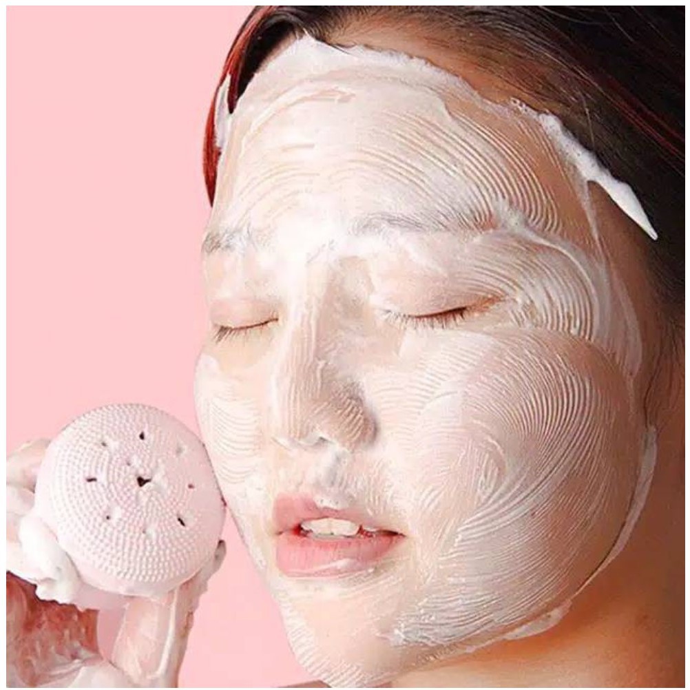 BAJ SPON OCTOPUS ALAT Sikat Pembersih Wajah Silikon Brush Foamer Facial Cleanser cleansing Gurita - AK005