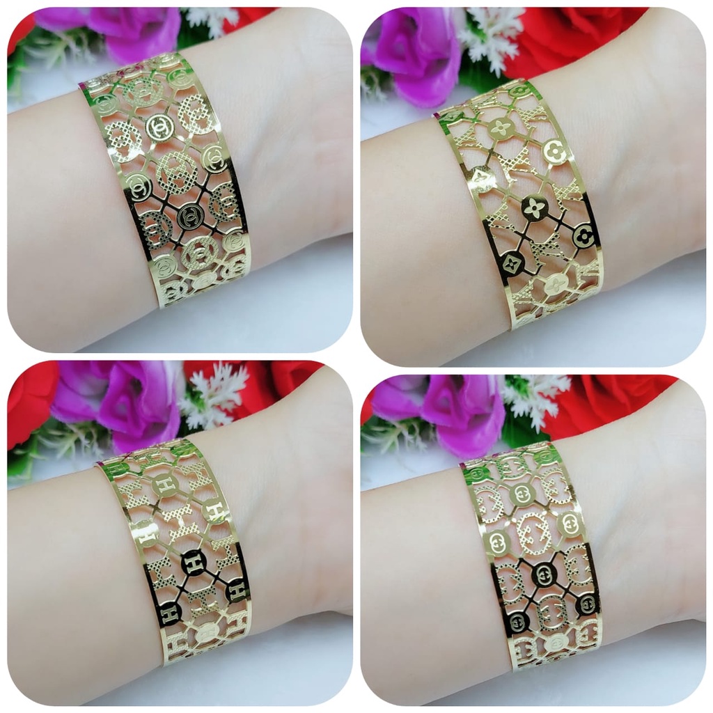 Gelang titanium perhiasan fashion terbaru 0439-0442