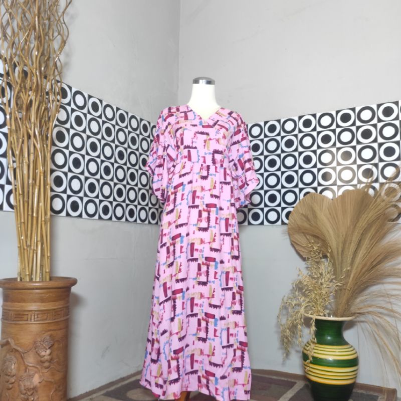 BESTSELLER DASTER KIMONO LENGAN LONCENG RAYON PREMIUM LD 120 PB 125 BUSUI FRIENDLY-Motif 49
