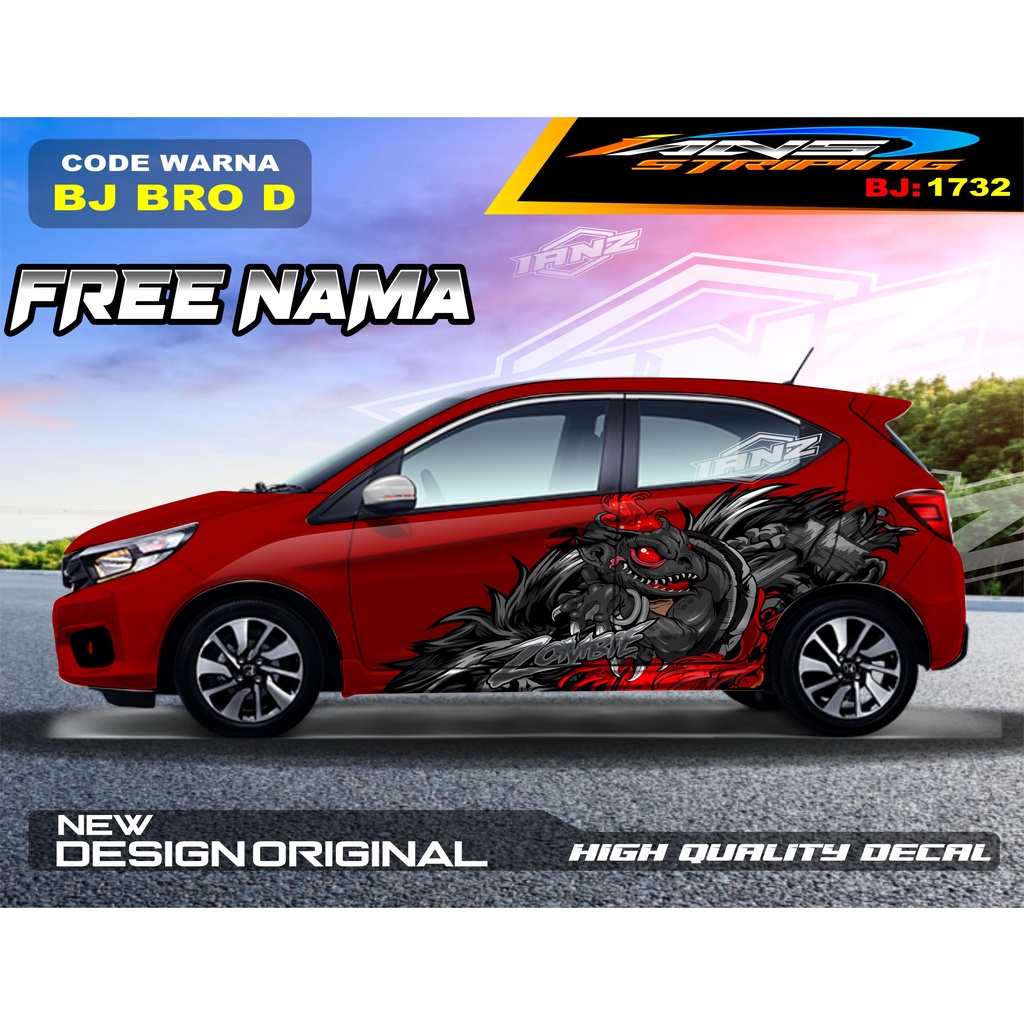 PROMO STIKER MOBIL BRIO / STIKER MOBIL HONDA JAZZ  / VARIASI STIKER AGYA AYLA/ STIKER MOBIL