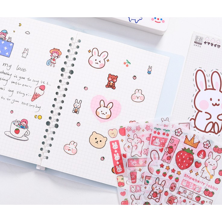 Stiker Set / Sticker Anak Karakter Imut Isi 4 lembar 4 in 1 / Sticker Lucu Unik Karakter 4in1 Set