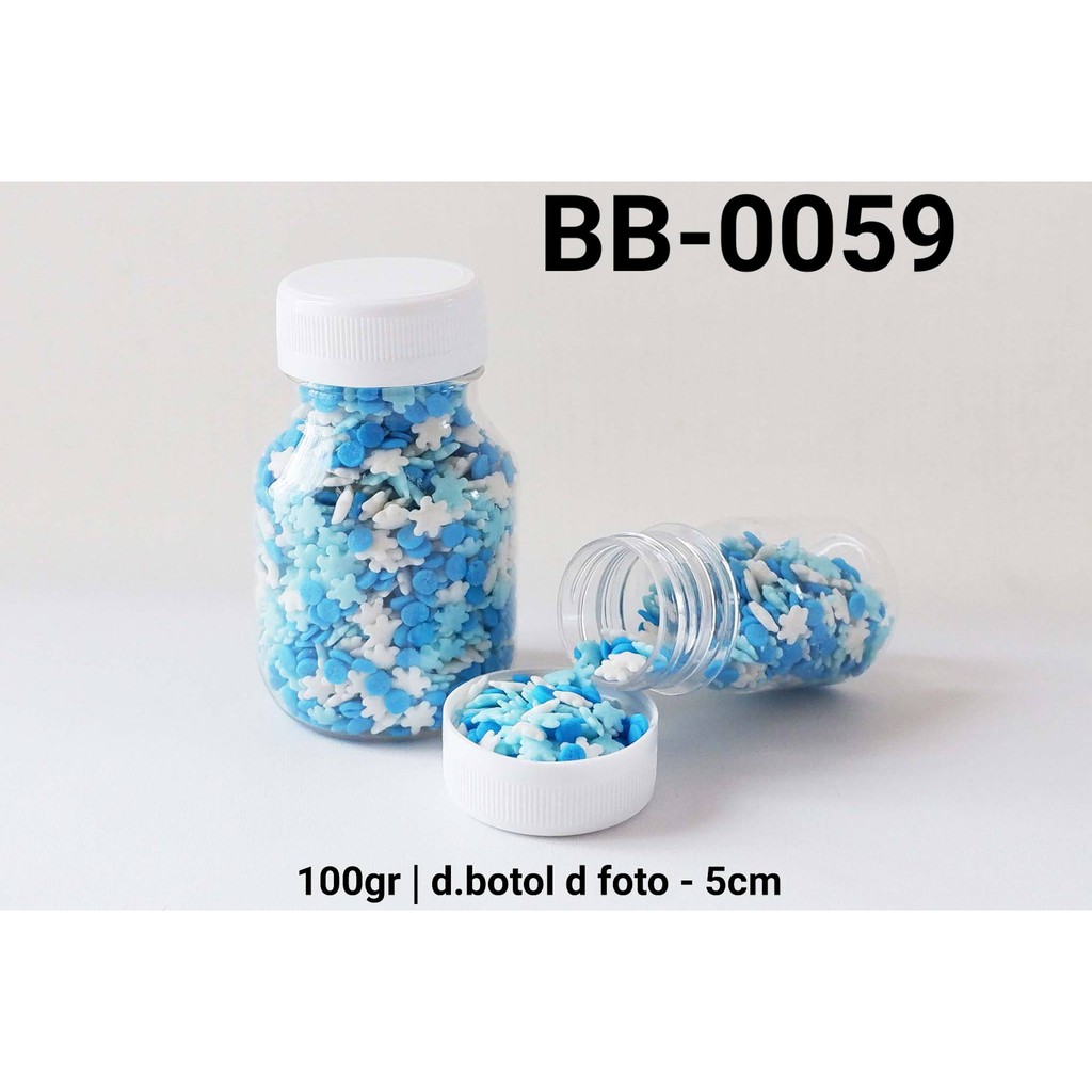 

BB-0059 Sprinkles sprinkle sprinkel 100 gram bunga snowflake biru yamama baking grosir murah sprinkles cake dekorasi mutiara trimit decoration story sprinklestory sprinklesstory sprinkle story yamama baking