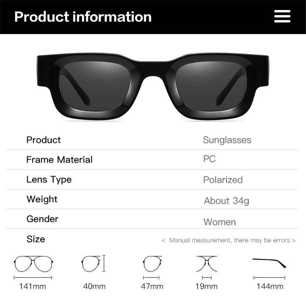 Suyo Kacamata Polarized UV400 Bentuk Kotak Kecil Gaya Retro Untuk Pria