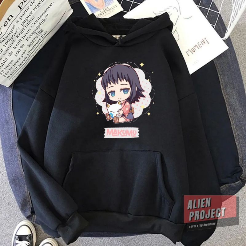 Alien Project Hoodie cewek makomo Hoodie wanita Hoodie cewe
