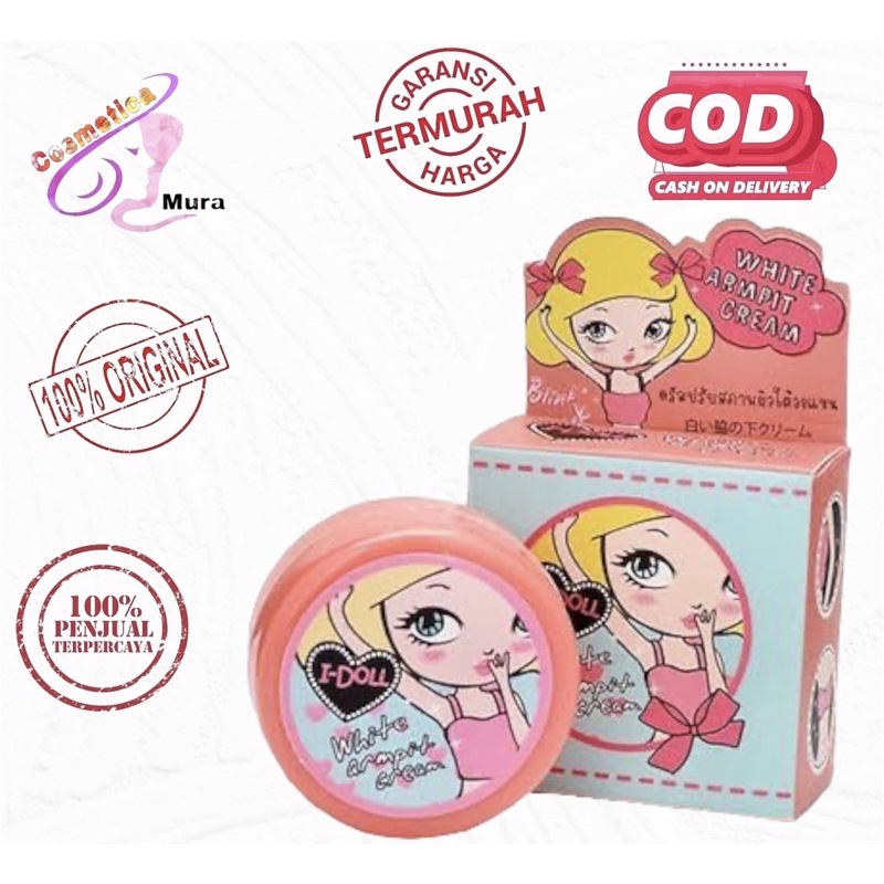 [ PEMUTIH KETIAK ] I - DOLL WHITE ARMPIT CREAM ORIGINAL THAILAND IDOLL I DOLL IDOL WHITENING cream pengilang hitam ketiak - cream ketiak