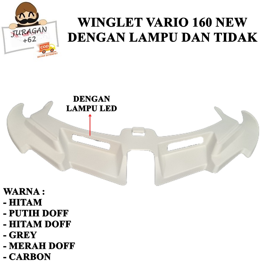 WINGLET VARIO 160 ABS CBS NEW LAMPU LED WINGLED