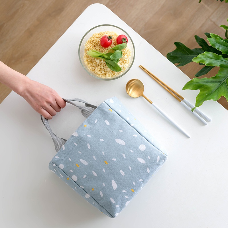 IMURA | Tas Bekal Makanan Serut Lunch Bag Kotak Motif