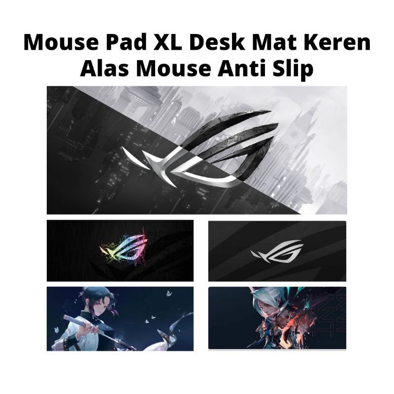 (Terlaris) Gaming Mousepad XL Desk Mat Beraneka Motif dan Ukuran