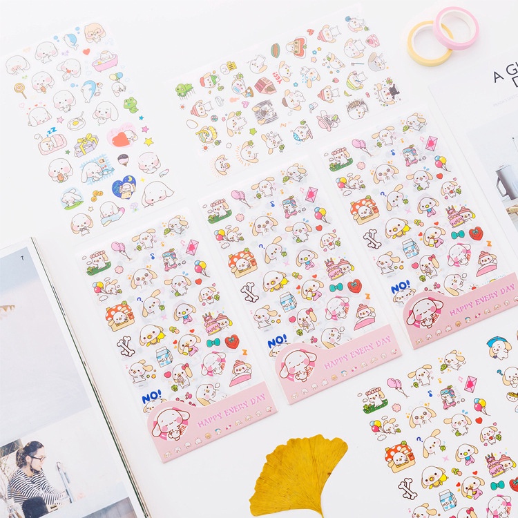 

Stiker aesthetic pack lucu / sheet sheets lembaran kiss cut sticker tempelan kecil polos icon face scrapbook journal bujo bullet jurnal jurnaling jounalling