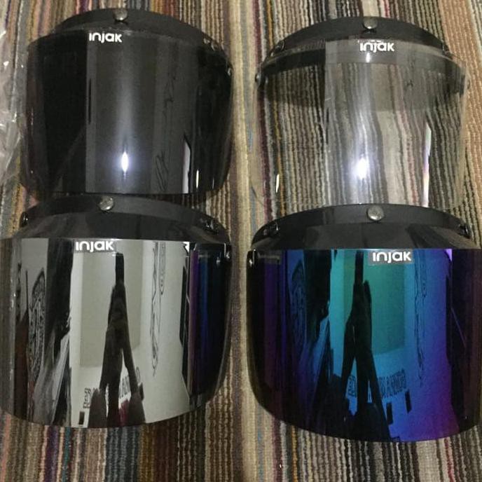 Kaca Flat Datar Visor Mika Helm Bogo Cakil Cargloss Mvstar Retro