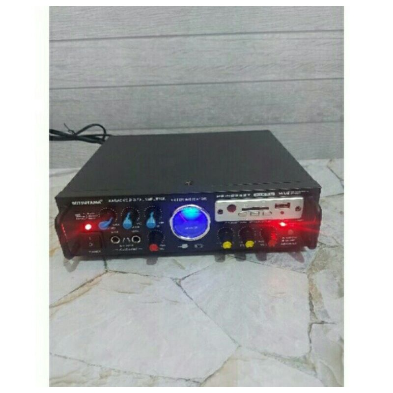 Cod Power Amplifier Mitsuyama MS-4025BT FIXEL//Amplie Bluetooth Karaoke Original