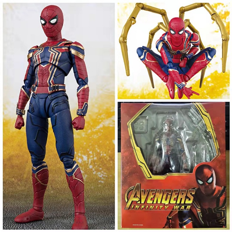 Mainan Action Figure Marvel The Avengers 3 Infinity WarPVC Spiderman Dapat Bergerak Untuk Anak