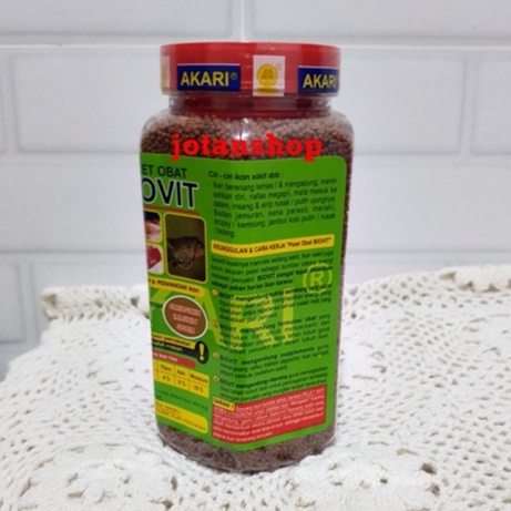 pelet obat AKARI BIOVIT Makanan pakan pellet perawatan karantina ikan hias 350gr 350 gram